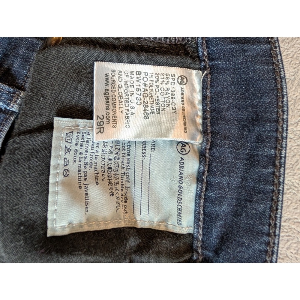 AG Adriano Goldschmied The Legging Ankle Super Skinny Jeans Dark Wash Womens 29R - Picture 4 of 5
